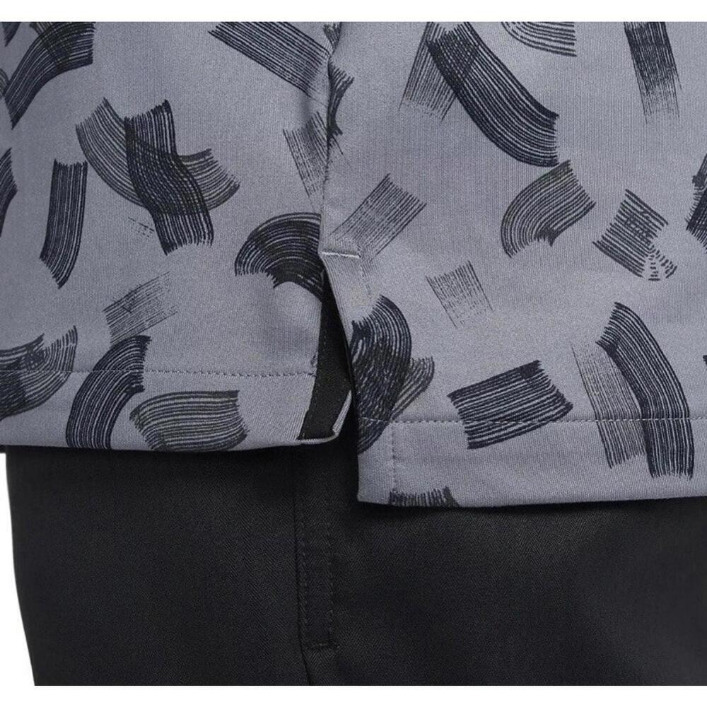 Nike Tour Dri-FIT Rake Lines All Over Print Golf Polo Smoke Grey Sz S FD5735-070 - Picture 6 of 6